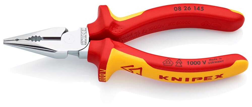 Afbeelding voor Kombinatietang knipex 0826 vde verchr. 145mm 
