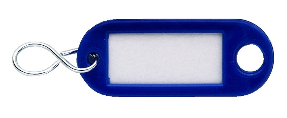 Afbeelding voor Sleutellabel plastic blauw