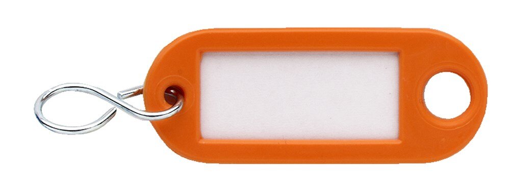 Afbeelding voor Sleutellabel plastic oranje