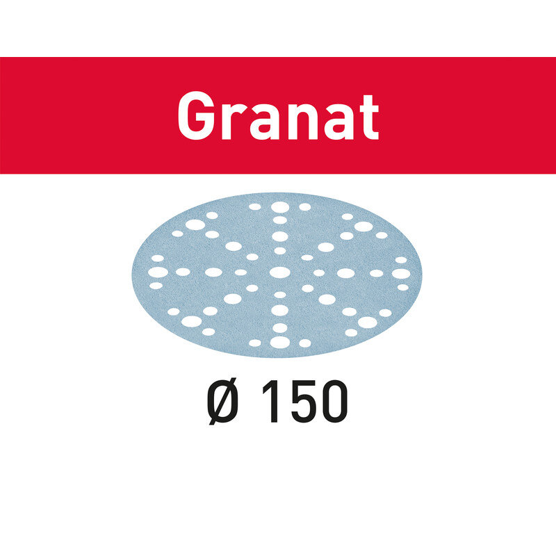 Afbeelding voor Schuurschijf granat k80 150mm ro150/ets150 10st