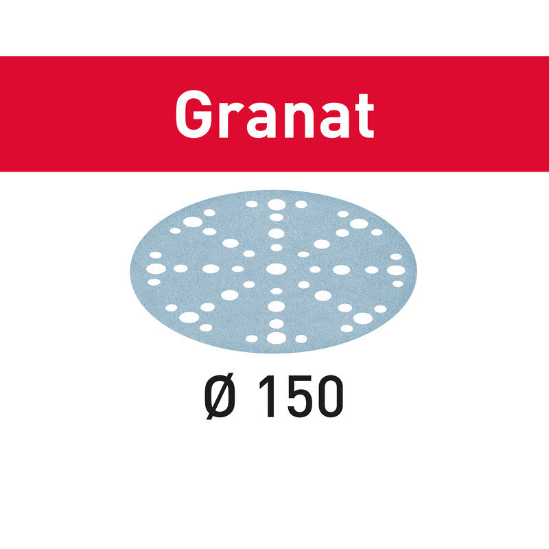 Afbeelding voor Schuurschijf granat k120 150mm ro150/ets150 10st