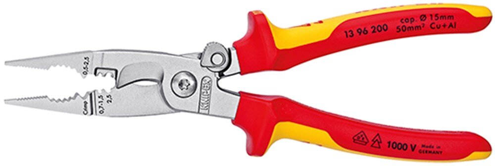 Afbeelding voor Installatietang knipex vde 13 96 200 200mm 