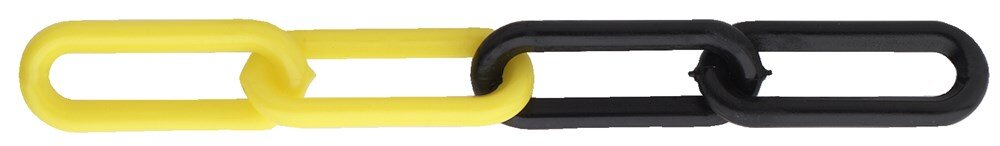 Afbeelding voor Afbakeningsketting pvc geel/zw 6mm