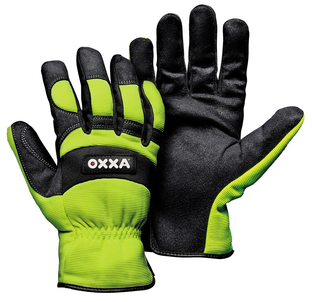 Afbeelding voor Handschoen oxxa x-mech-610 hi-viz geel mt10