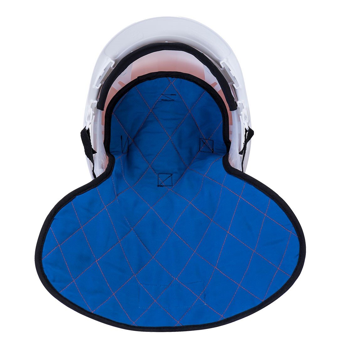 Afbeelding voor Voering kruin / nek koeler tbv helm blauw/oranje
