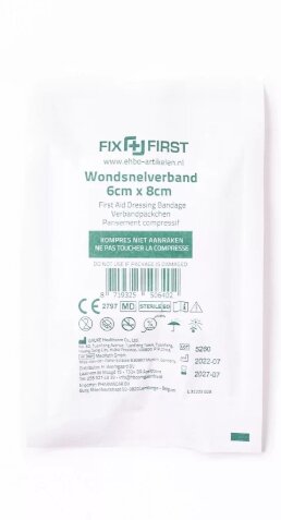 Afbeelding voor Wondsnelverband steriel 6x8cm 