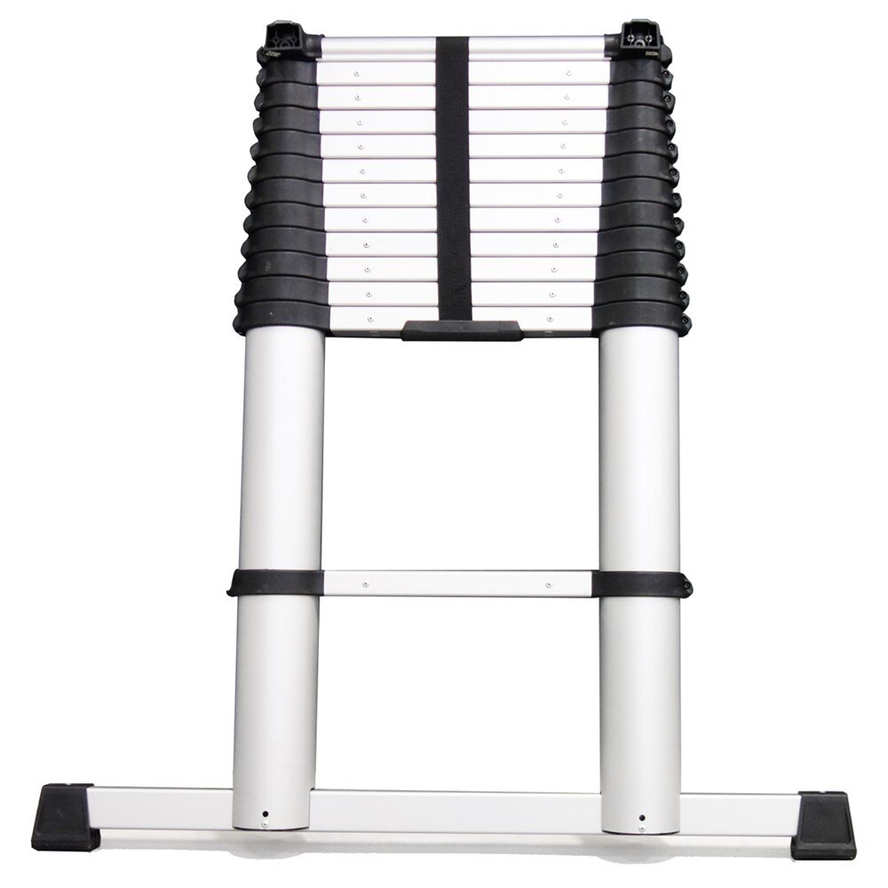 Afbeelding voor Telescoopladder softclose 3,8mtr+stabiliteitsbalk 