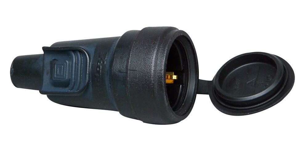 Afbeelding voor Contrasteker ip44 rubber zwart 