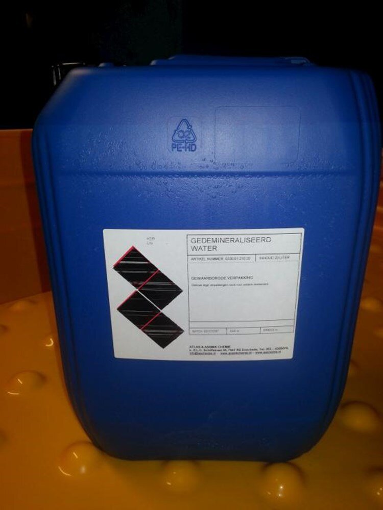 Afbeelding voor Gedemineraliseerd water 20 l