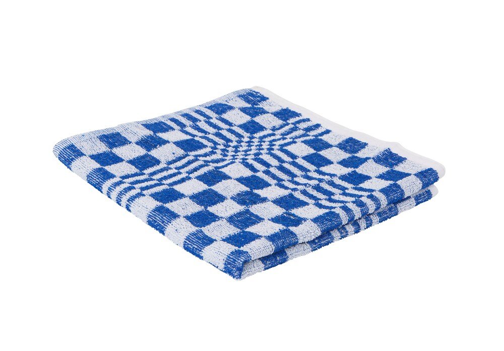 Afbeelding voor Keukendoek geblokt blauw 50x50cm 