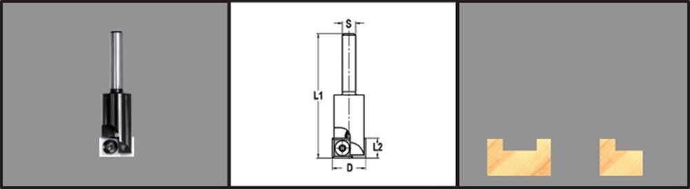 Afbeelding voor Keermesgroeffrees hm 20mm z2 d=8 d04