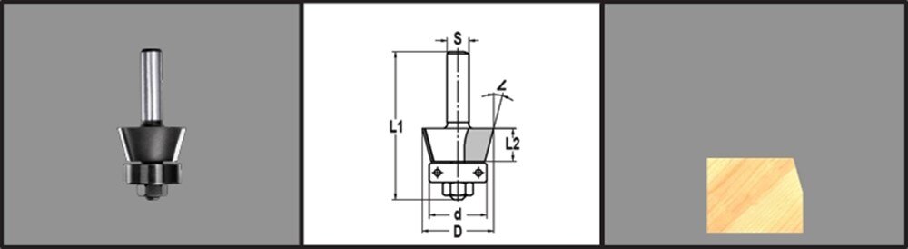 Afbeelding voor Fasefrees hm 30gr +lager 15,9mm e13