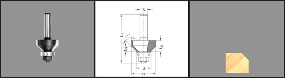 Afbeelding voor Fasefrees hm 45gr + lager 15,9mm f06