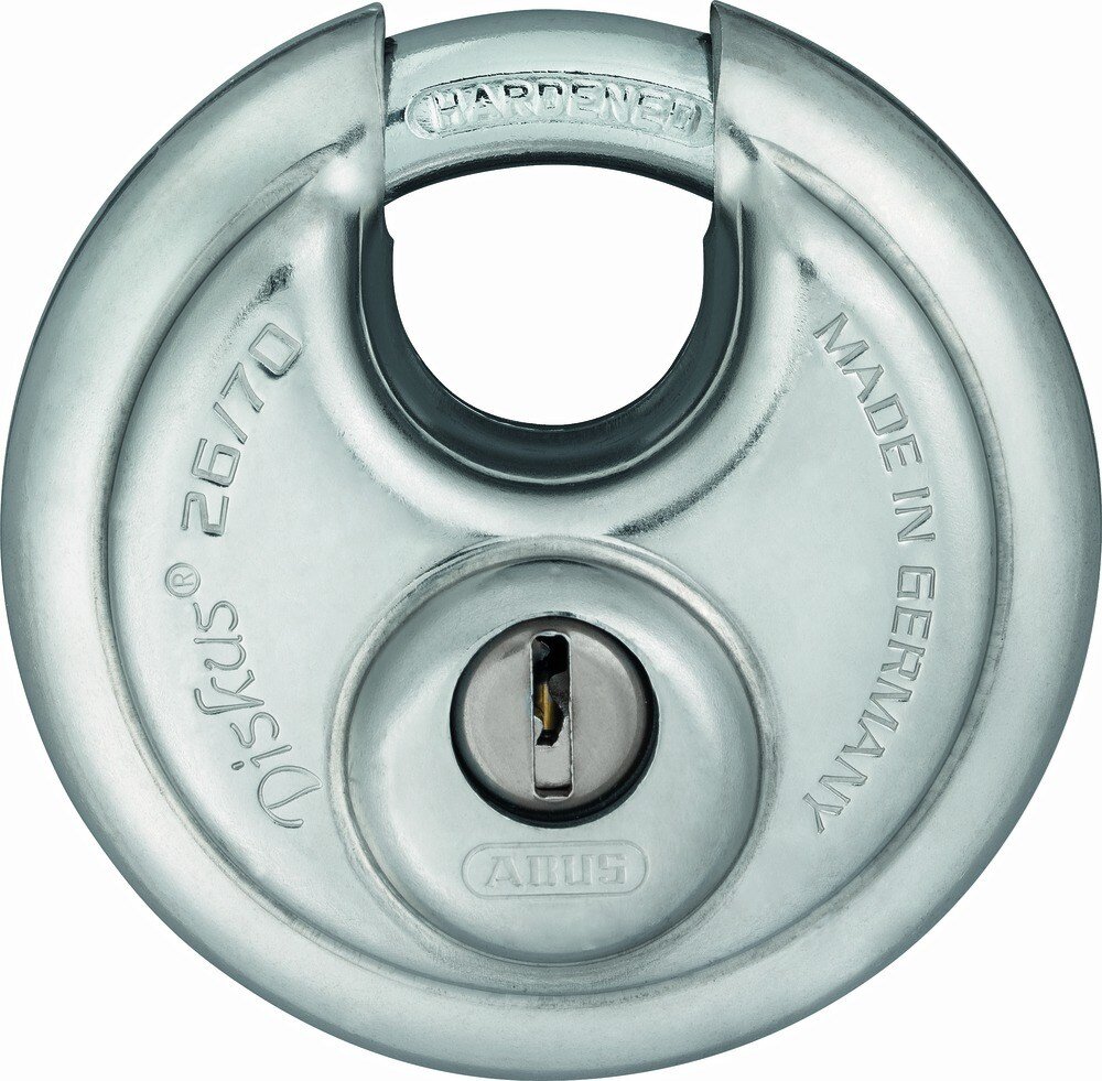 Afbeelding voor Discus hangslot abus 26/70 mm rvs