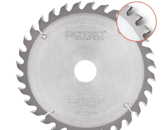 Afbeelding voor Cirkelzaagblad hout handmach. ø165x2,6x20mm t24