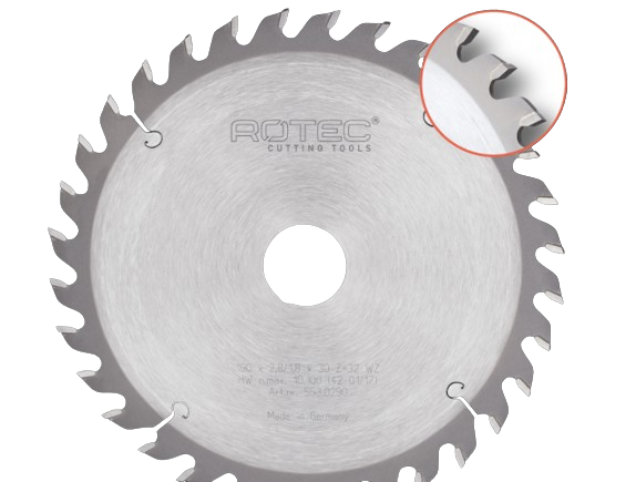 Afbeelding voor Cirkelzaagblad hout accu dun ø165x1,8x20mm t24