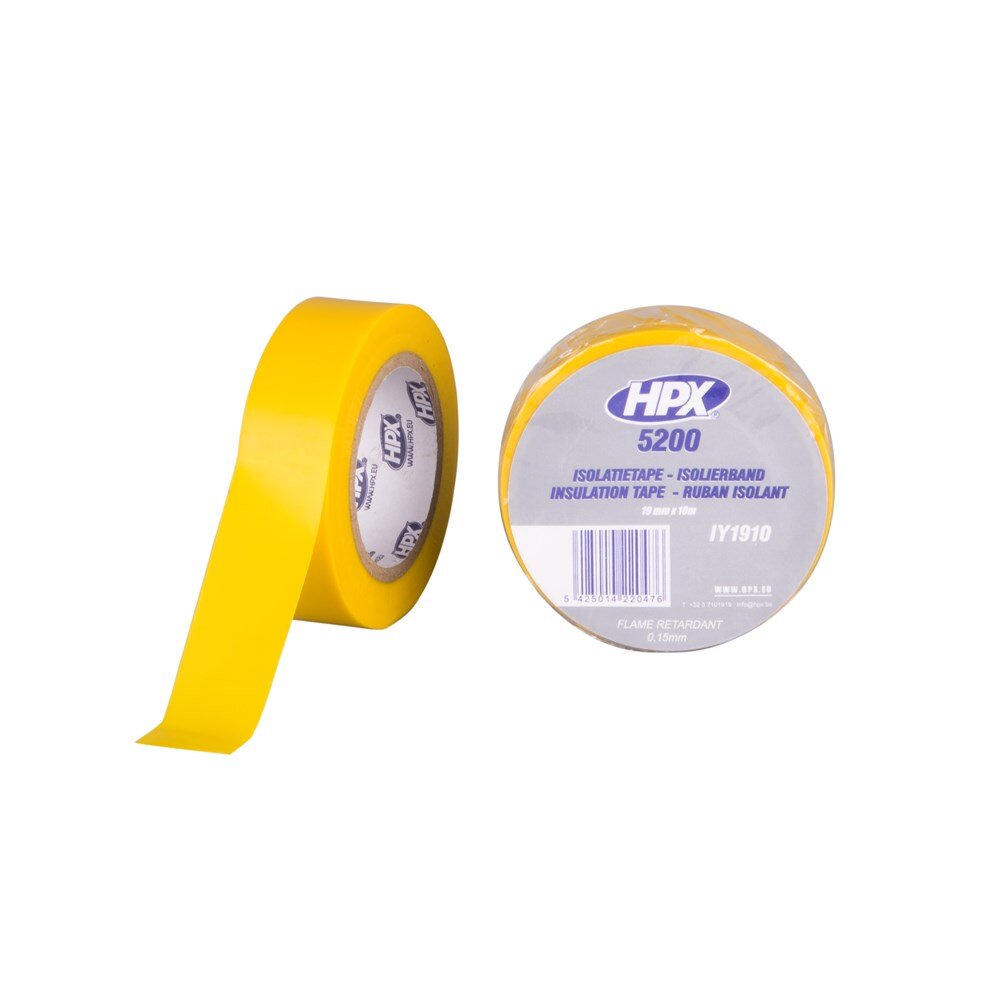 Afbeelding voor Pvc isolatie tape hpx geel 15mm x 10m 