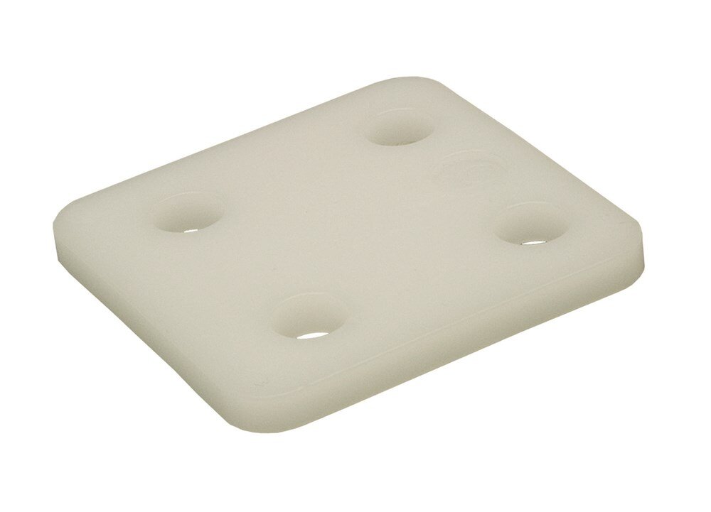 Afbeelding voor Stelplaat z/sleuf transp 6mm 70x70 48st.