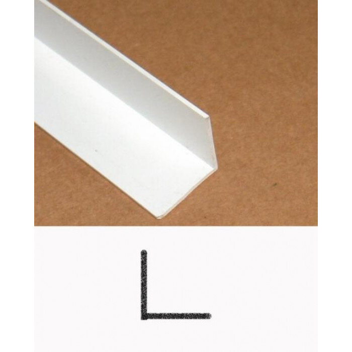 Afbeelding voor Hoekprofiel kunststof wit 25x25x1,5mm
