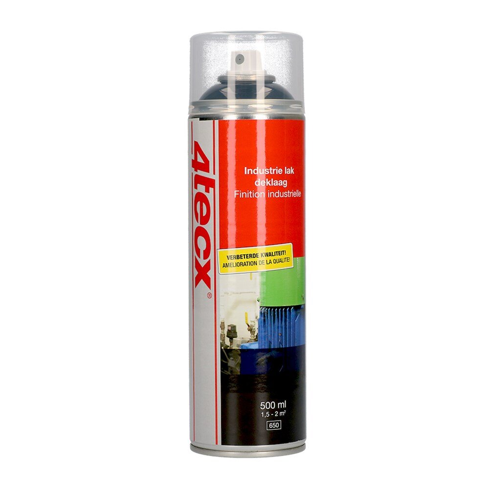 Afbeelding voor Deklaag zwart 4tecx pp0328 ral 9005 500ml