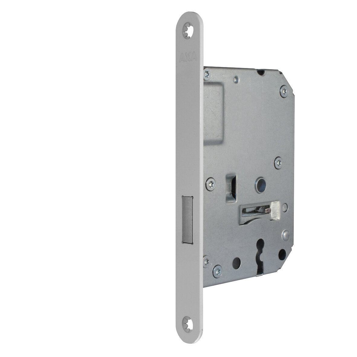 Afbeelding voor Kastslot 7115 axa voorplaat wit dm50mm sl55 