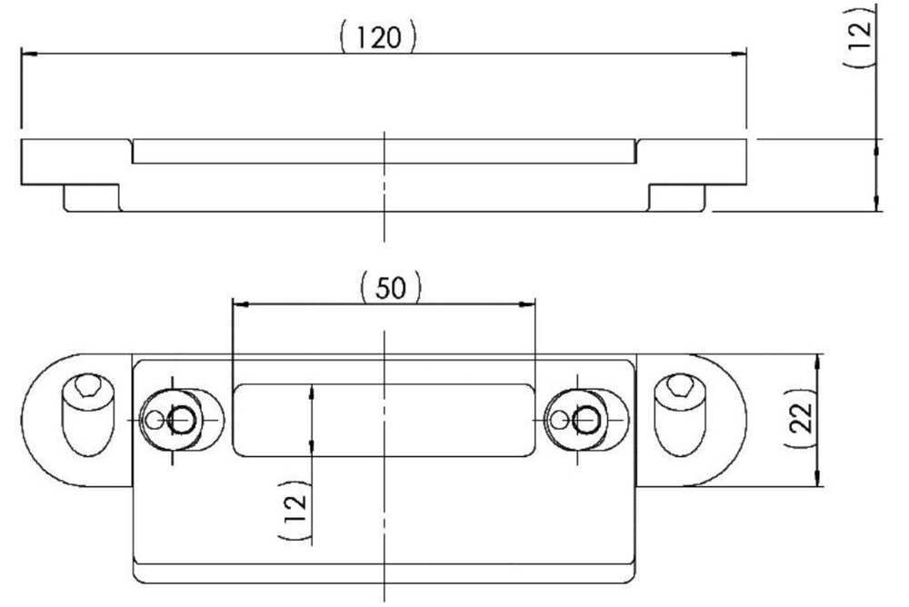 Afbeelding voor Sluitplaat voor hoofdslot 311d kfv 53mm lip 33mm