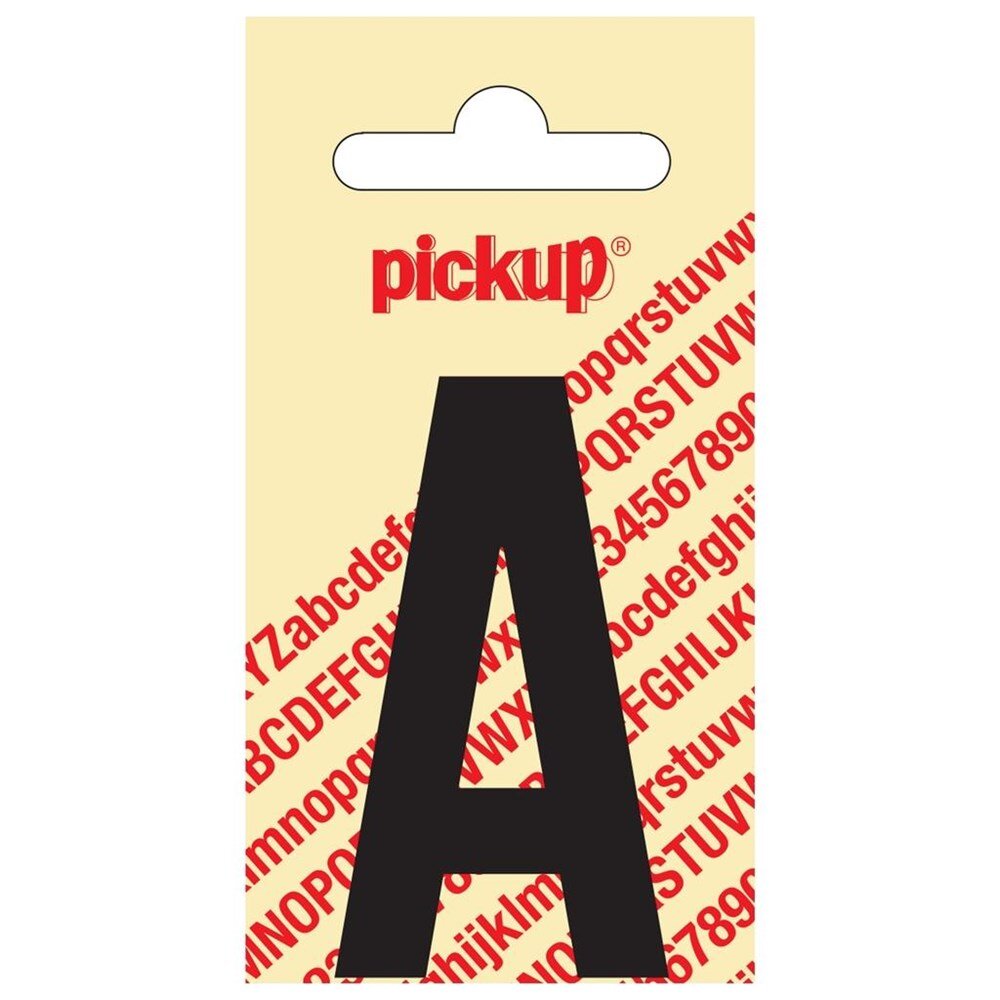 Afbeelding voor Sticker los 60mm zwart ""a