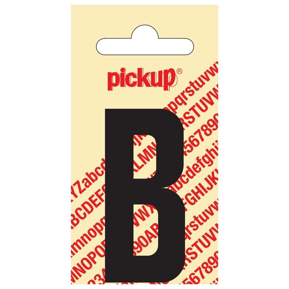 Afbeelding voor Sticker los 60mm zwart ""b