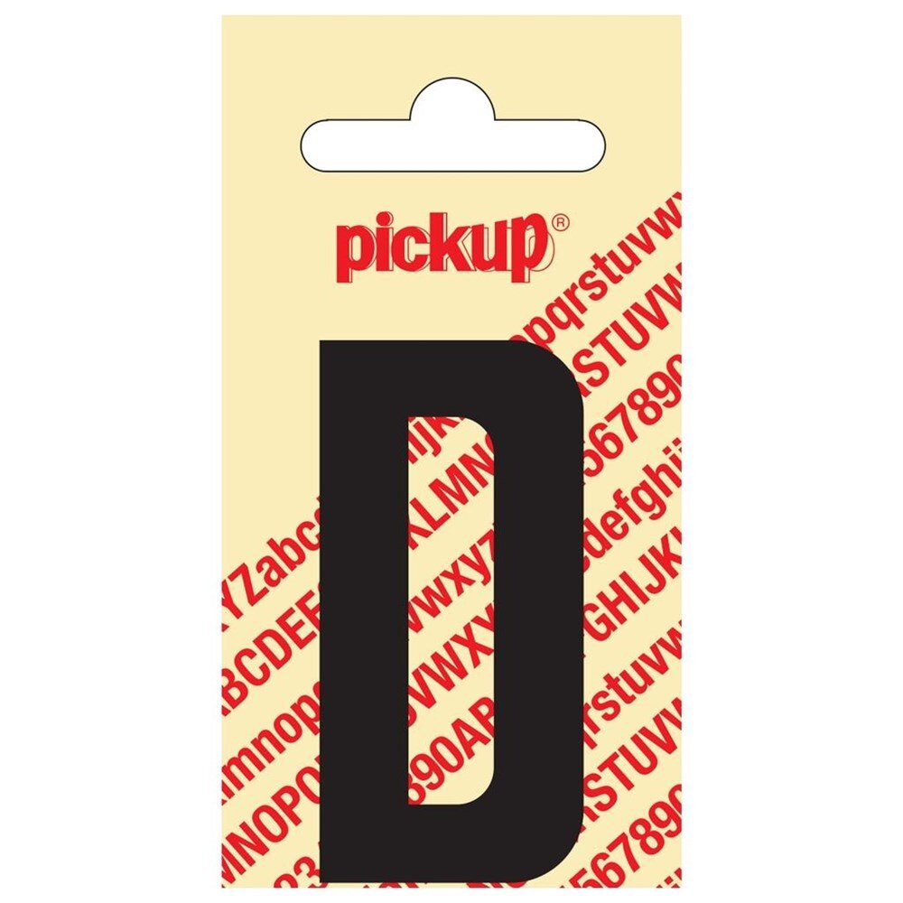 Afbeelding voor Sticker los 60mm zwart ""d
