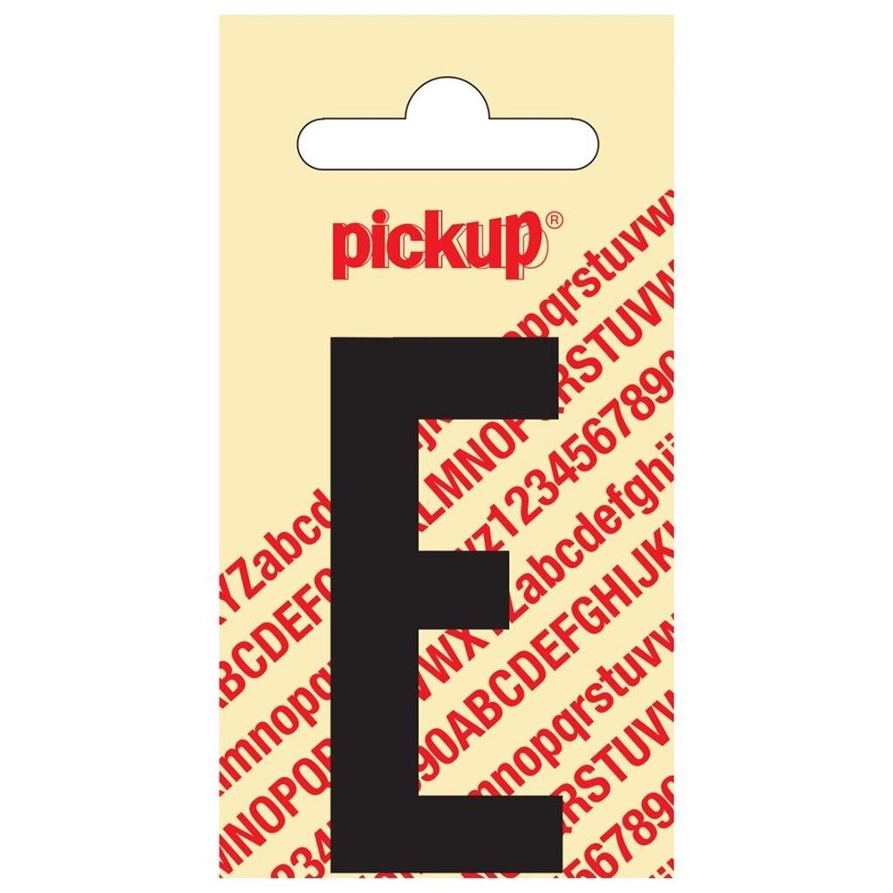 Afbeelding voor Sticker los 60mm zwart ""e