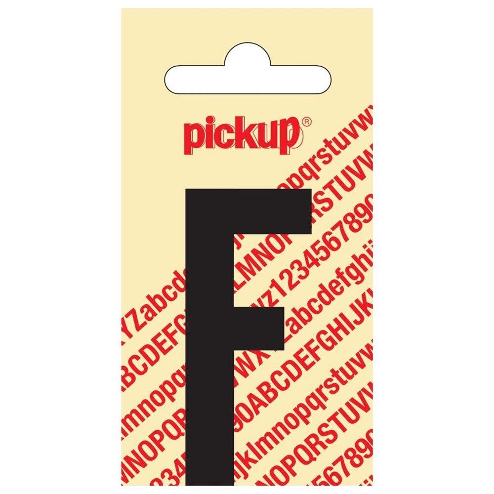 Afbeelding voor Sticker los 60mm zwart ""f