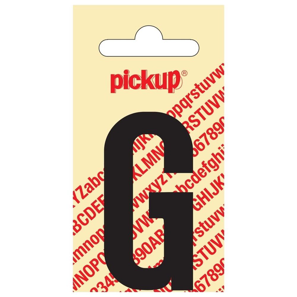 Afbeelding voor Sticker los 60mm zwart ""g