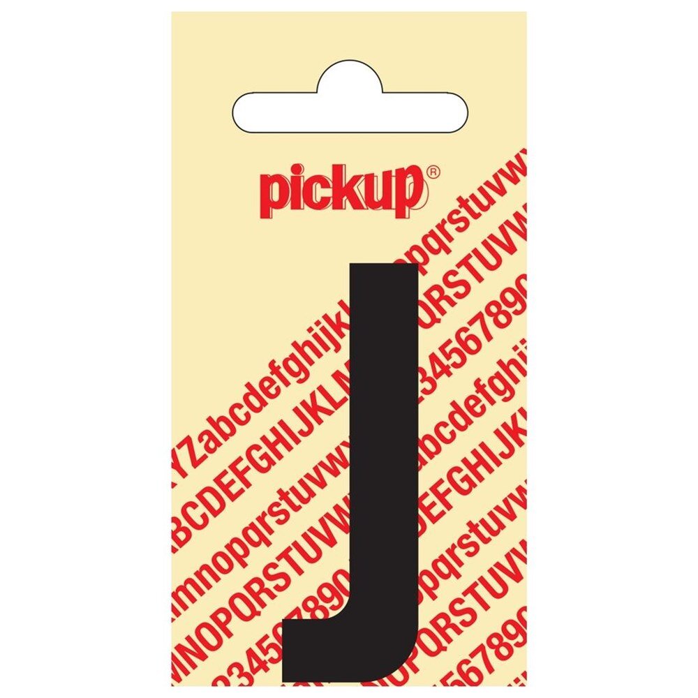 Afbeelding voor Sticker los 60mm zwart ""j