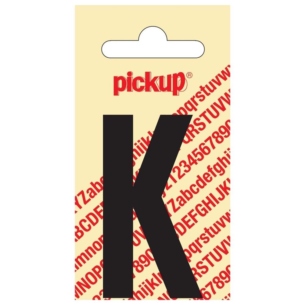Afbeelding voor Sticker los 60mm zwart ""k