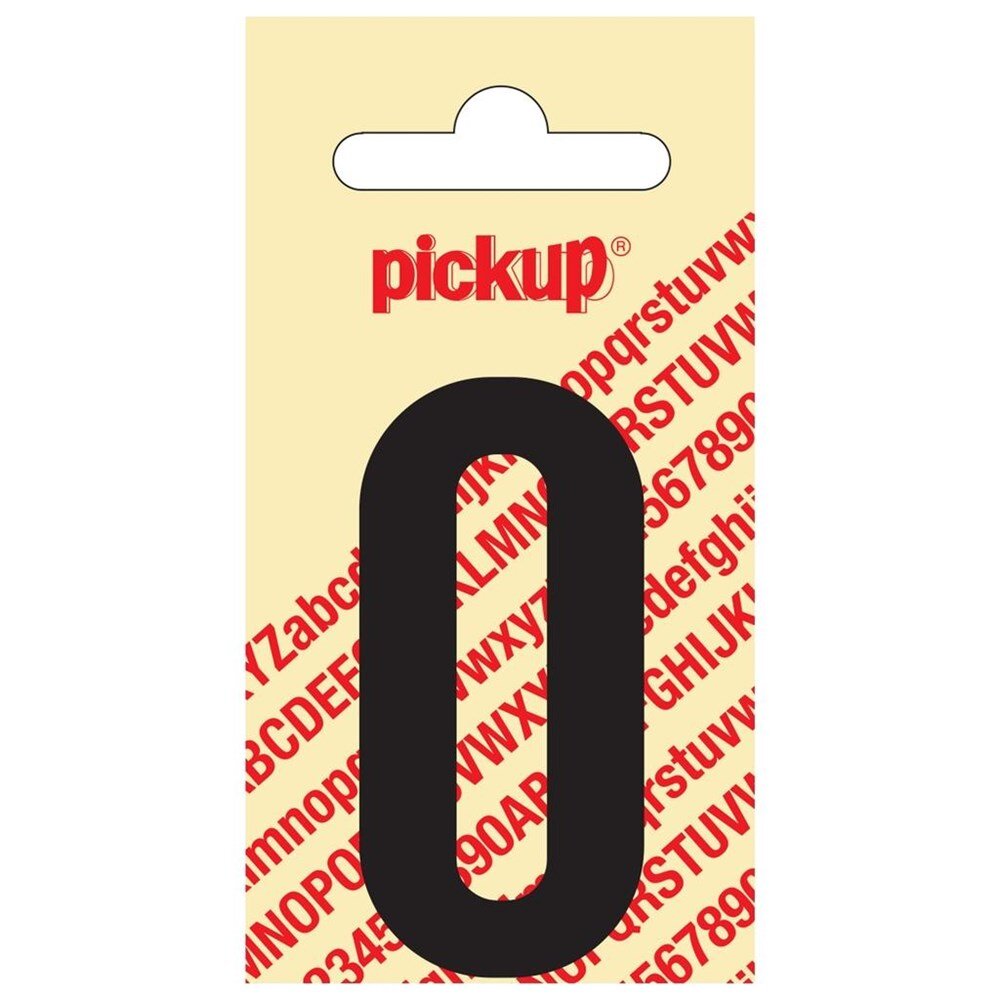 Afbeelding voor Sticker los 60mm zwart ""o