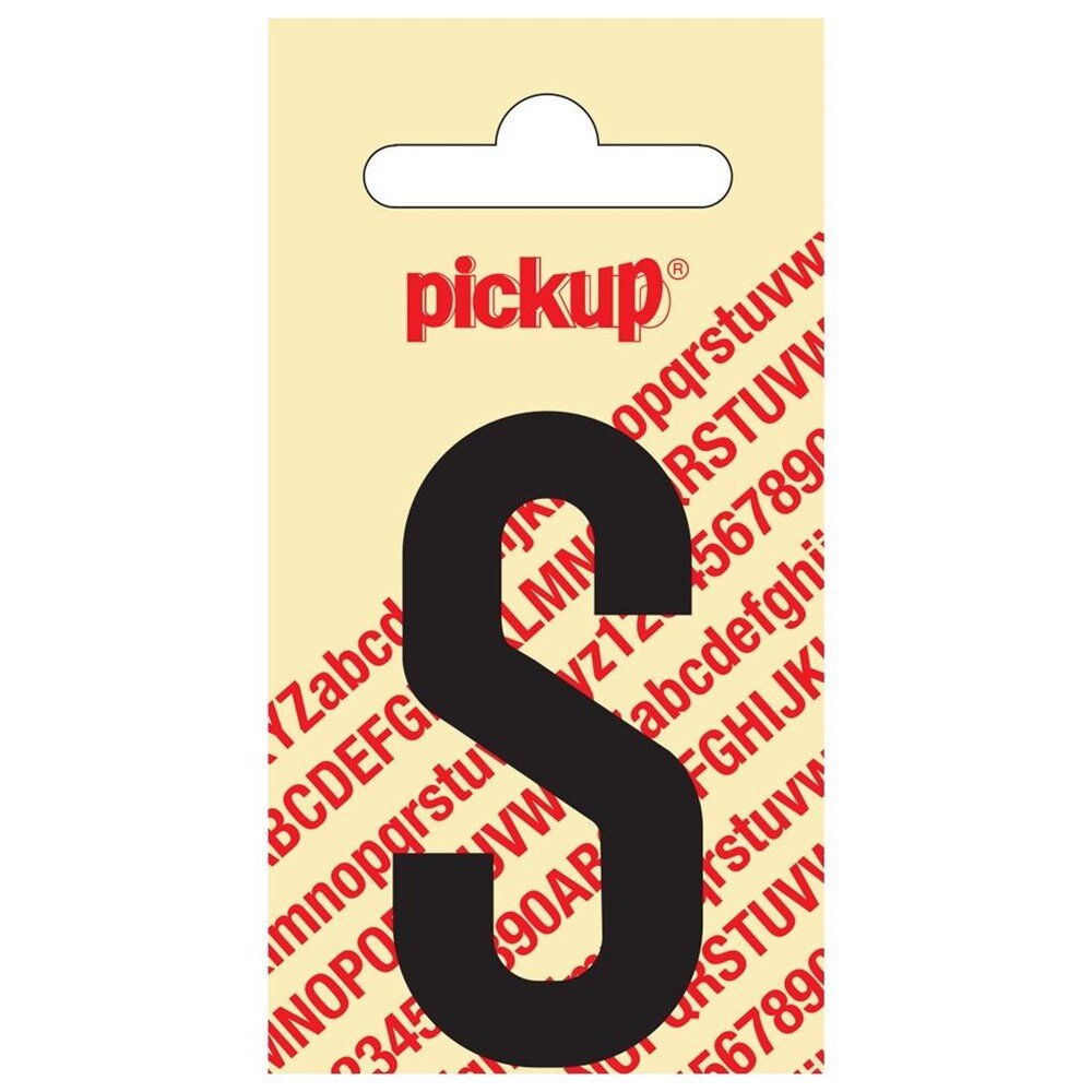 Afbeelding voor Sticker los 60mm zwart ""s