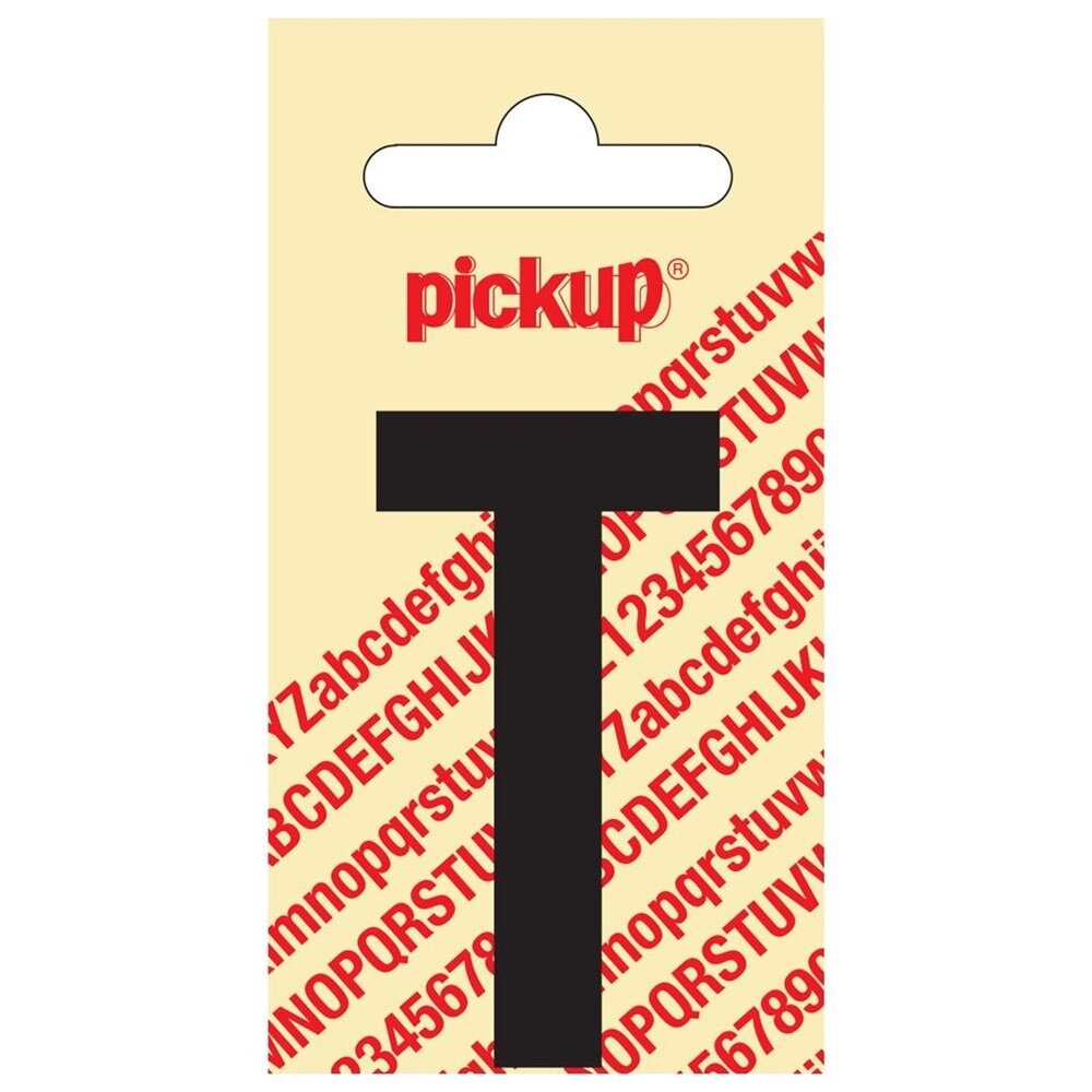 Afbeelding voor Sticker los 60mm zwart ""t