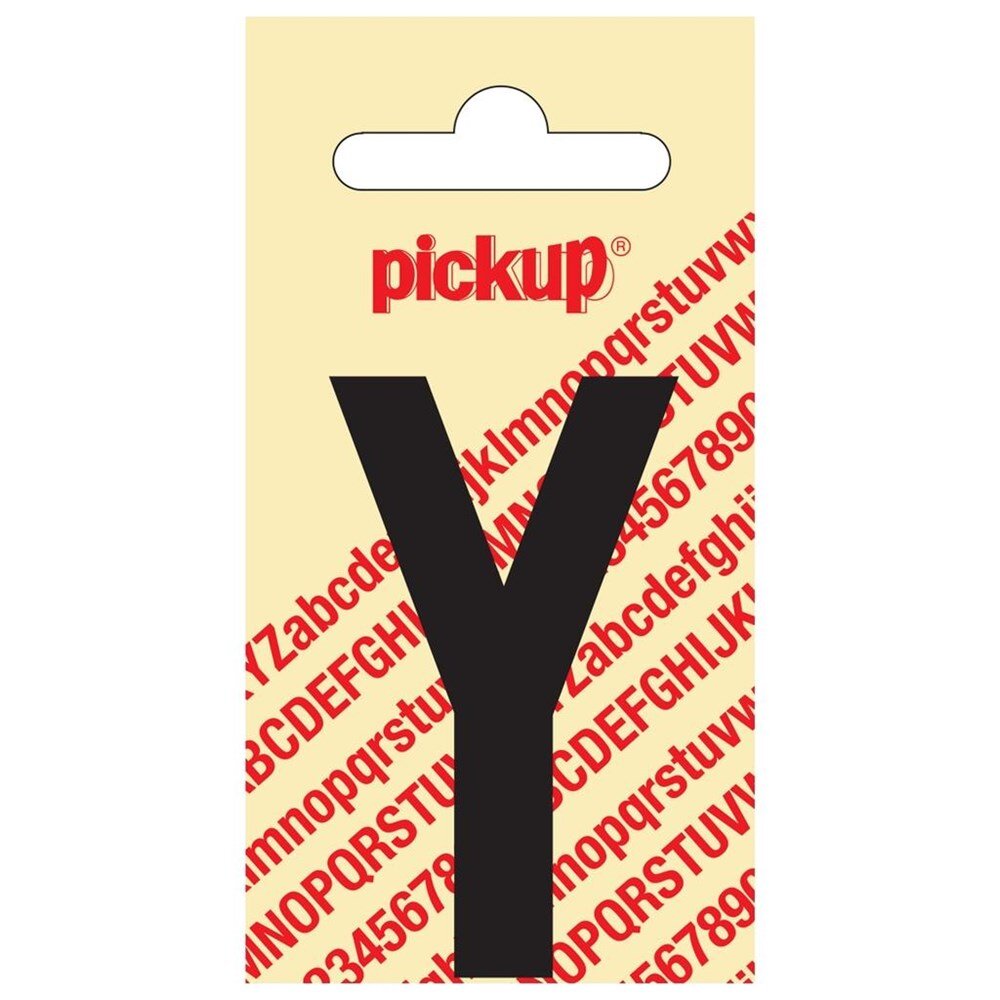 Afbeelding voor Sticker los 60mm zwart ""y