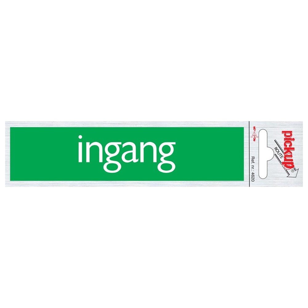 Afbeelding voor Alu-look deurbord 165x44mm ingang