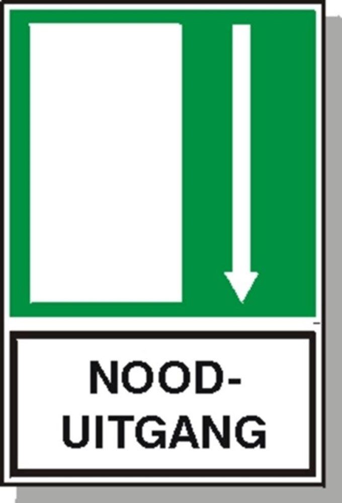 Afbeelding voor Picto nooduitgang gr/w 200x300