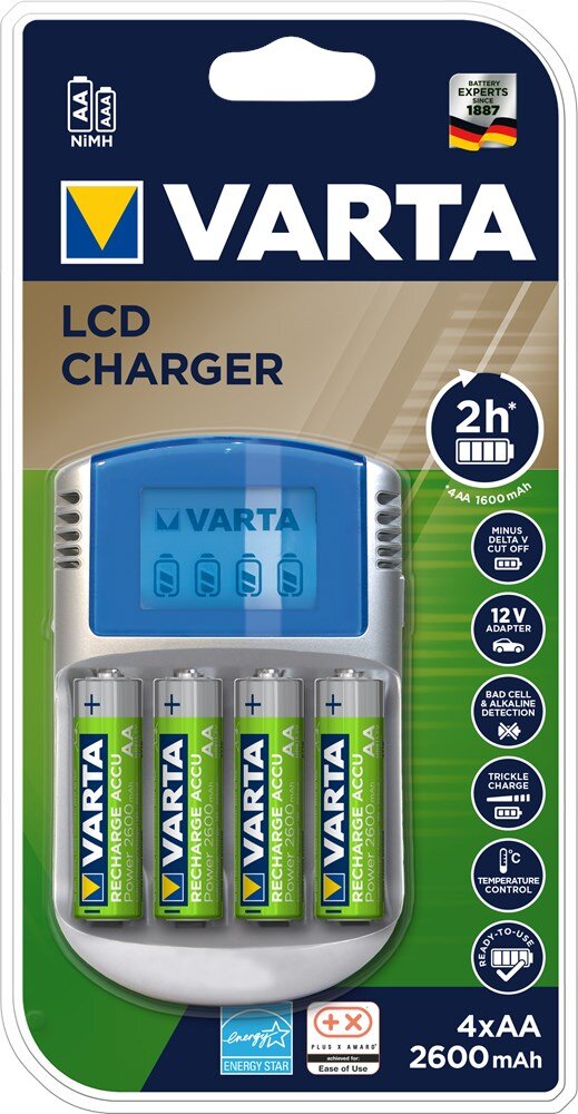 Afbeelding voor Batterijoplader incl. 4xaa 2600 mah + 12v + usb 