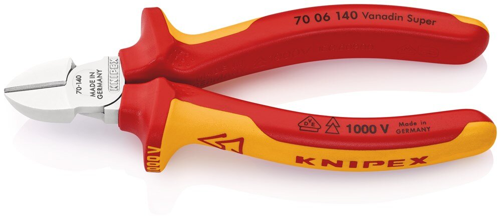 Afbeelding voor Zijsnijtang knipex 7006-vde 140mm