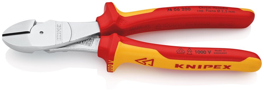 Afbeelding voor Zijsnijtang knipex 7406-vde 200mm
