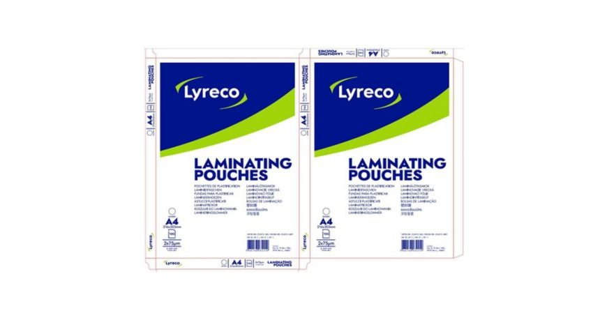 Afbeelding voor Lamineerhoes a4 lyreco 2x75 micron 100st