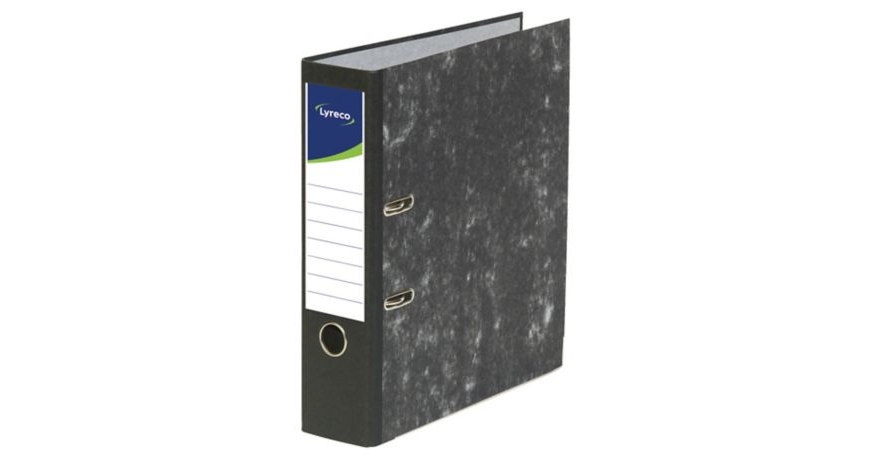 Afbeelding voor Ordner a4 lyreco karton wolk zwart 80mm