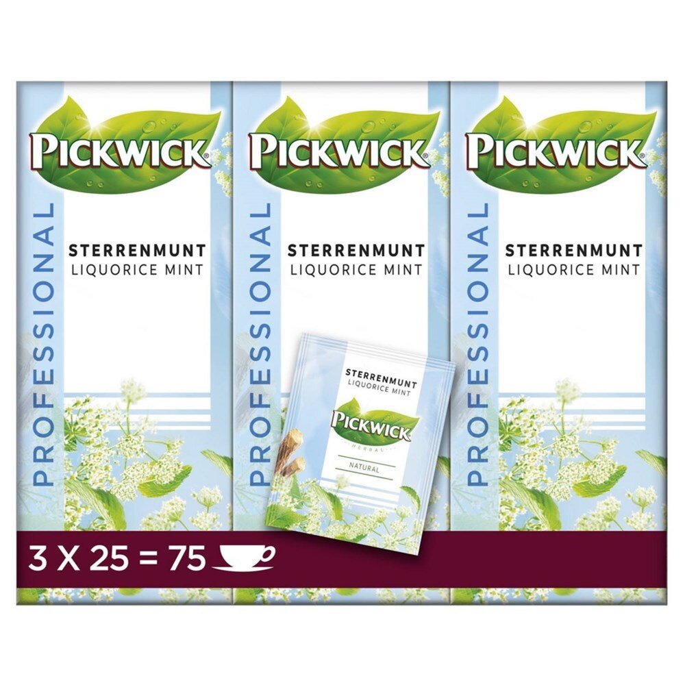 Afbeelding voor Thee pickwick prof. sterrenmunt 75x2gr 