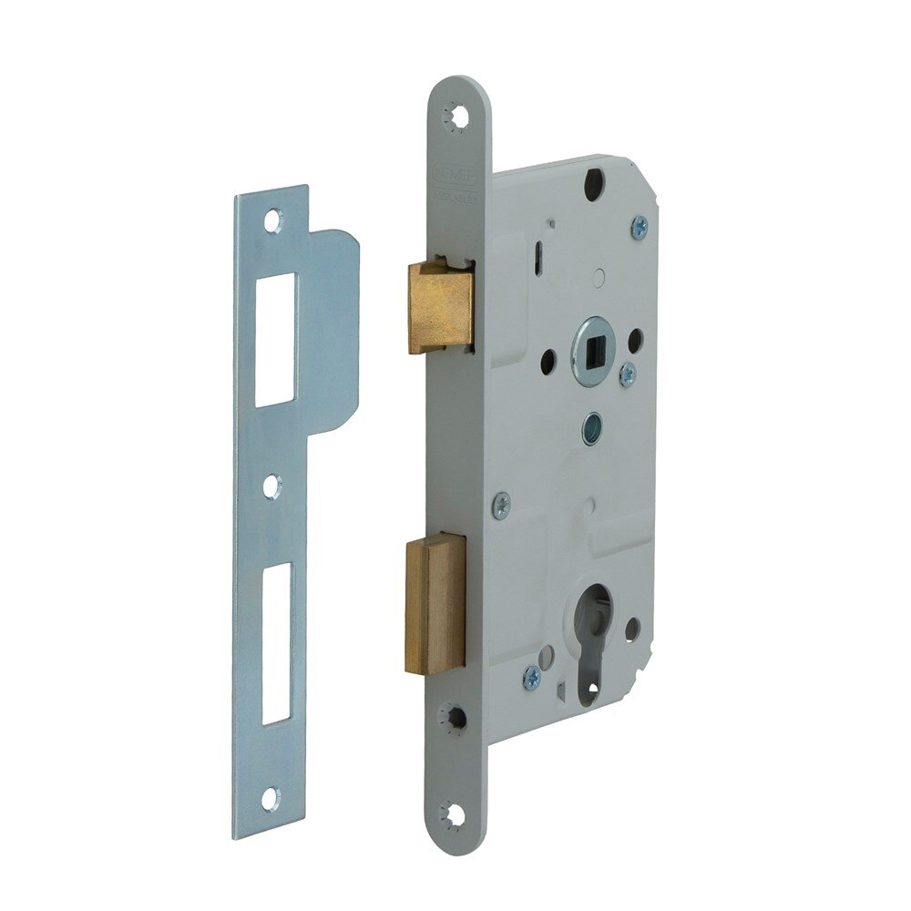 Afbeelding voor D+n slot nemef 549/4 drs wit gelakt 50 mm