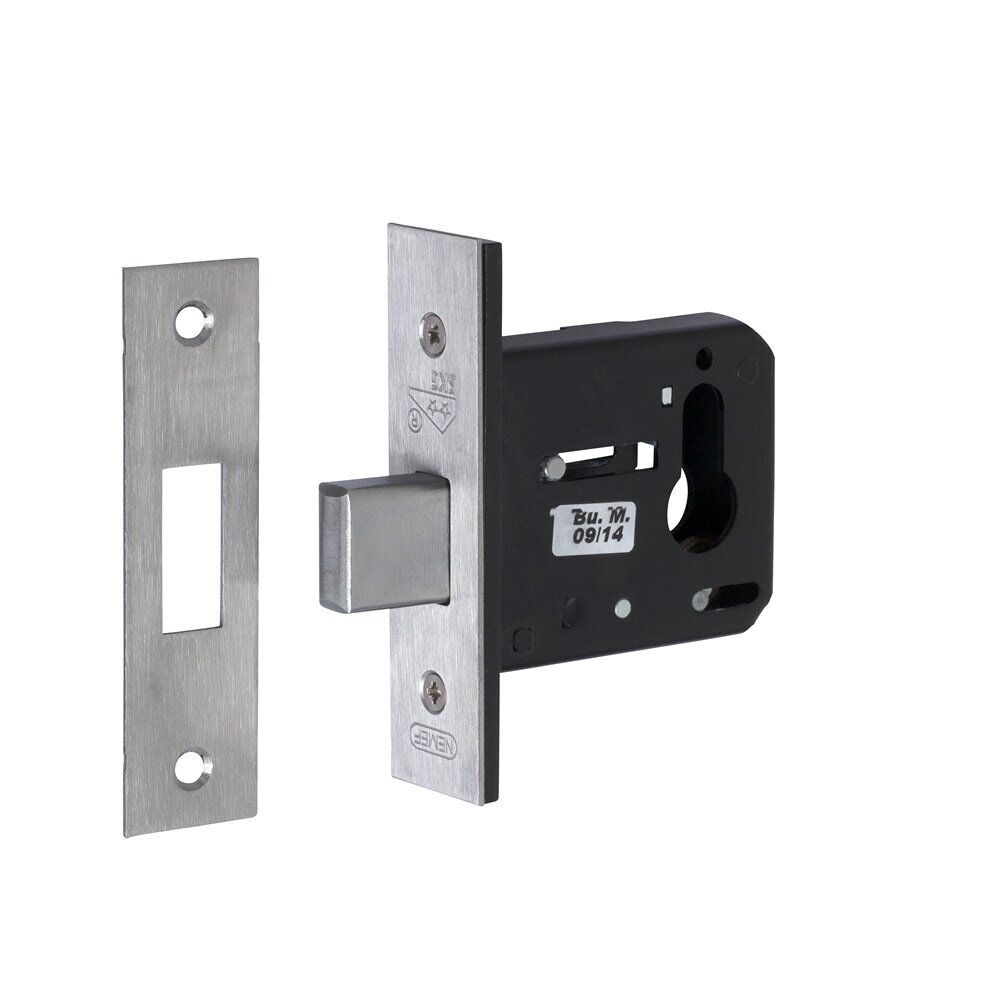 Afbeelding voor Bijzetslot nemef 4328/17 skg** rvs 60 mm