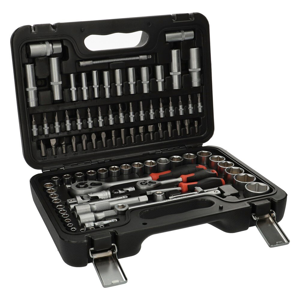 Afbeelding voor Dopsleutelset 1/4"" & 1/2"" 94-delig 