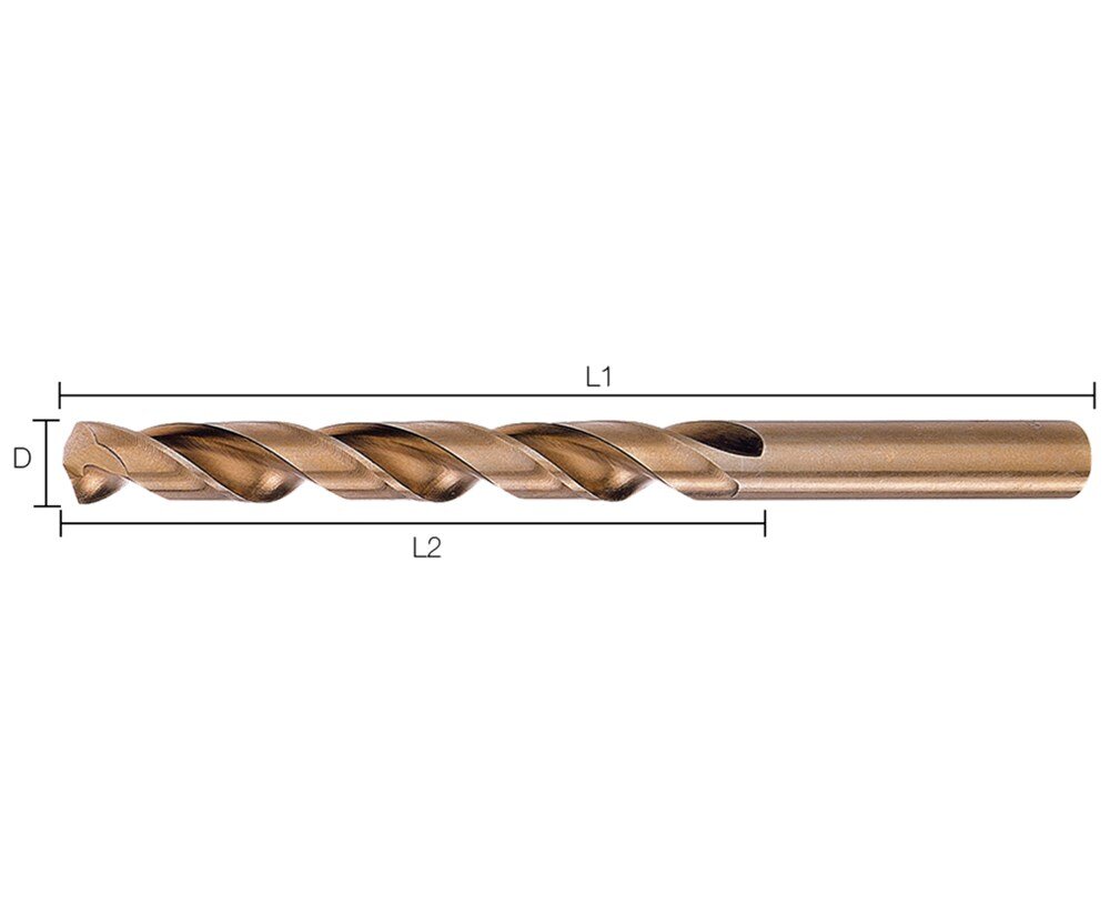Afbeelding voor Metaalboor hss cobalt rvs 550asp 2,0mm